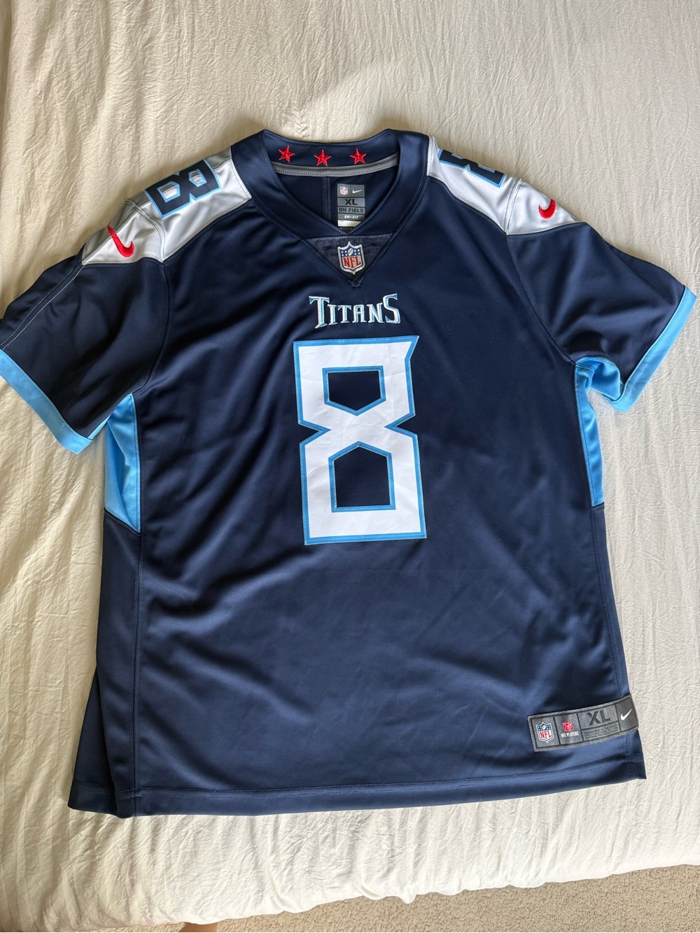 Nike Tennessee Titans Navy Mariota #8 Jersey